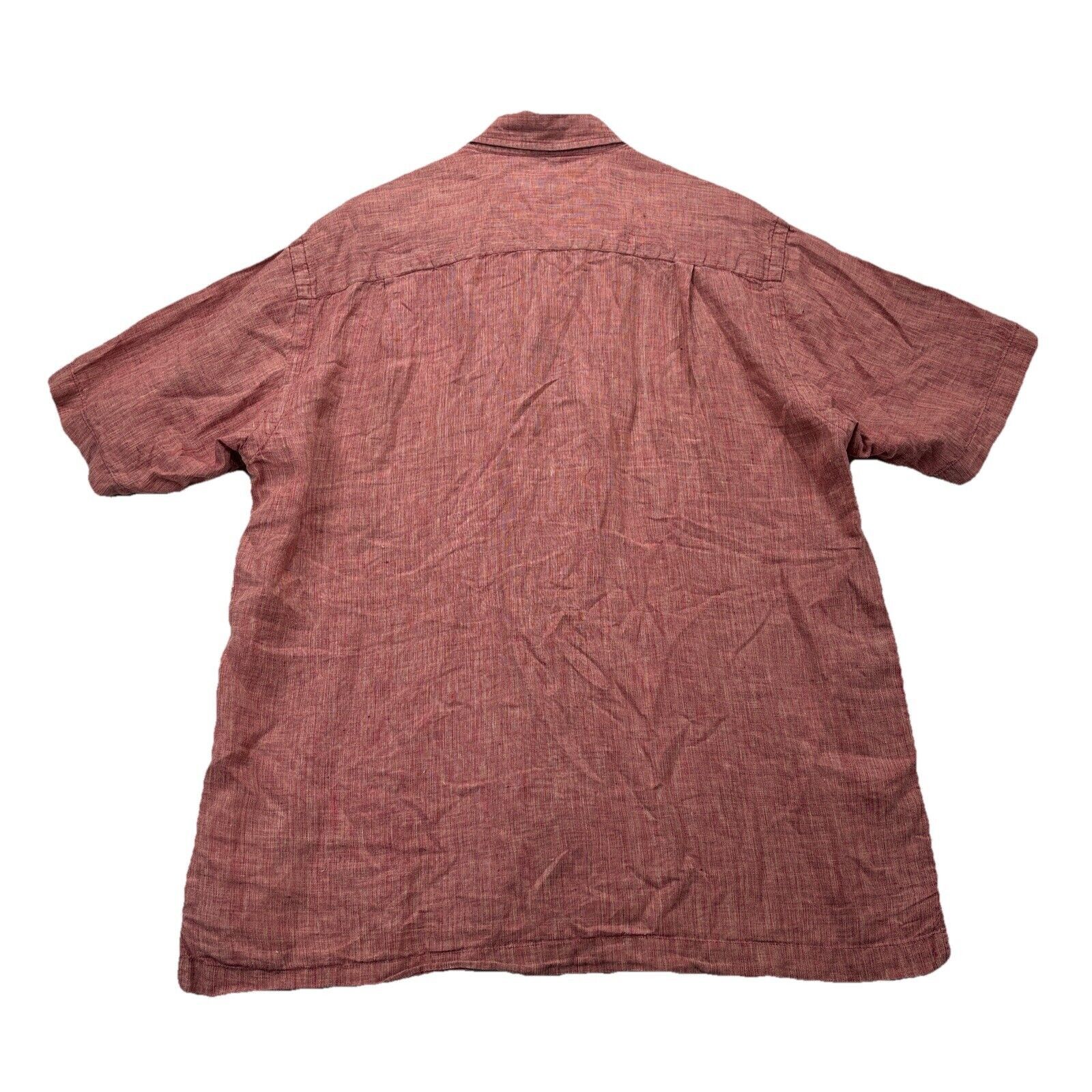 Orvis Orvis Shirt Mens M 100% Linen Short Sleeve Button Up Red Size US M / EU 48-50 / 2 - 12 Thumbnail