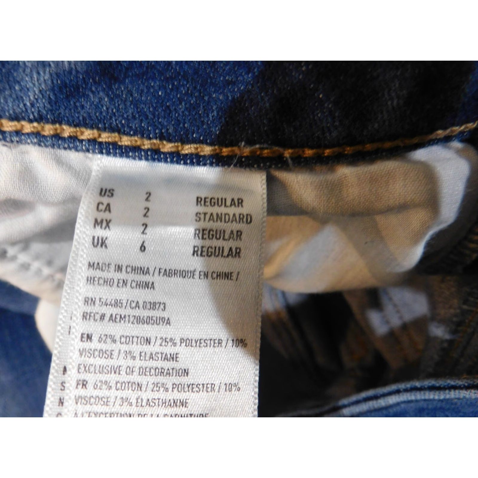 American Eagle Outfitters American Eagle Outfitters Jeans Jegging Womens Size 2 Distressed Stretch Denim Blue Retro 28in Inseam Size 26" / US 2 / IT 38 - 6 Thumbnail