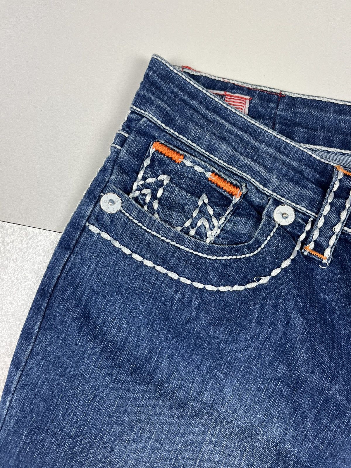 True Religion True Religion Joey Denim Blue Pants Size US 33 - 3 Thumbnail