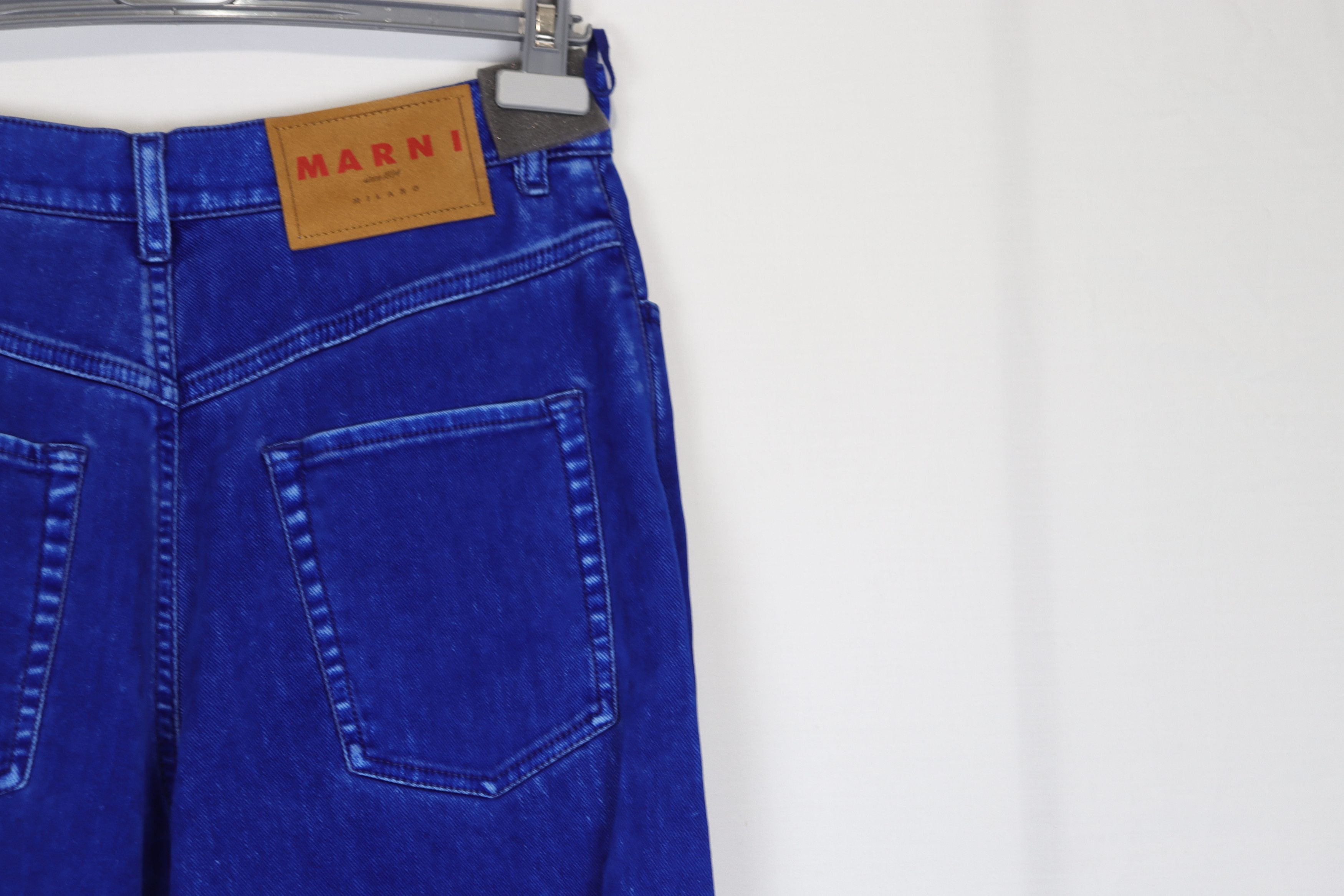 Marni o1rshd11223 Garment Dyed Flock Denim in Blue Size US 31 - 7 Thumbnail