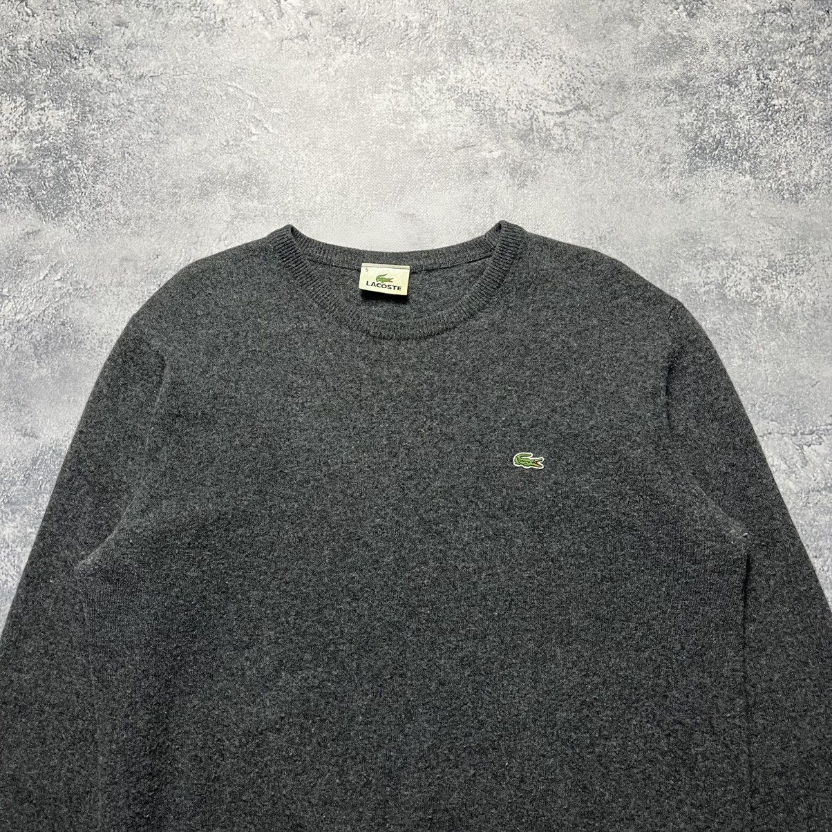 Lacoste Vintage Lacoste Wool Gray Sweater Streetwear Y2K Designer Size US L / EU 52-54 / 3 - 2 Thumbnail