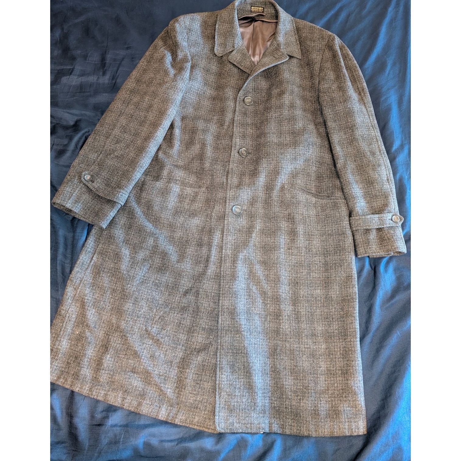 London Fog Vintage Thorobred Wool Overcoat Grodins Skinner Satin 48 Size US L / EU 52-54 / 3 - 1 Thumbnail