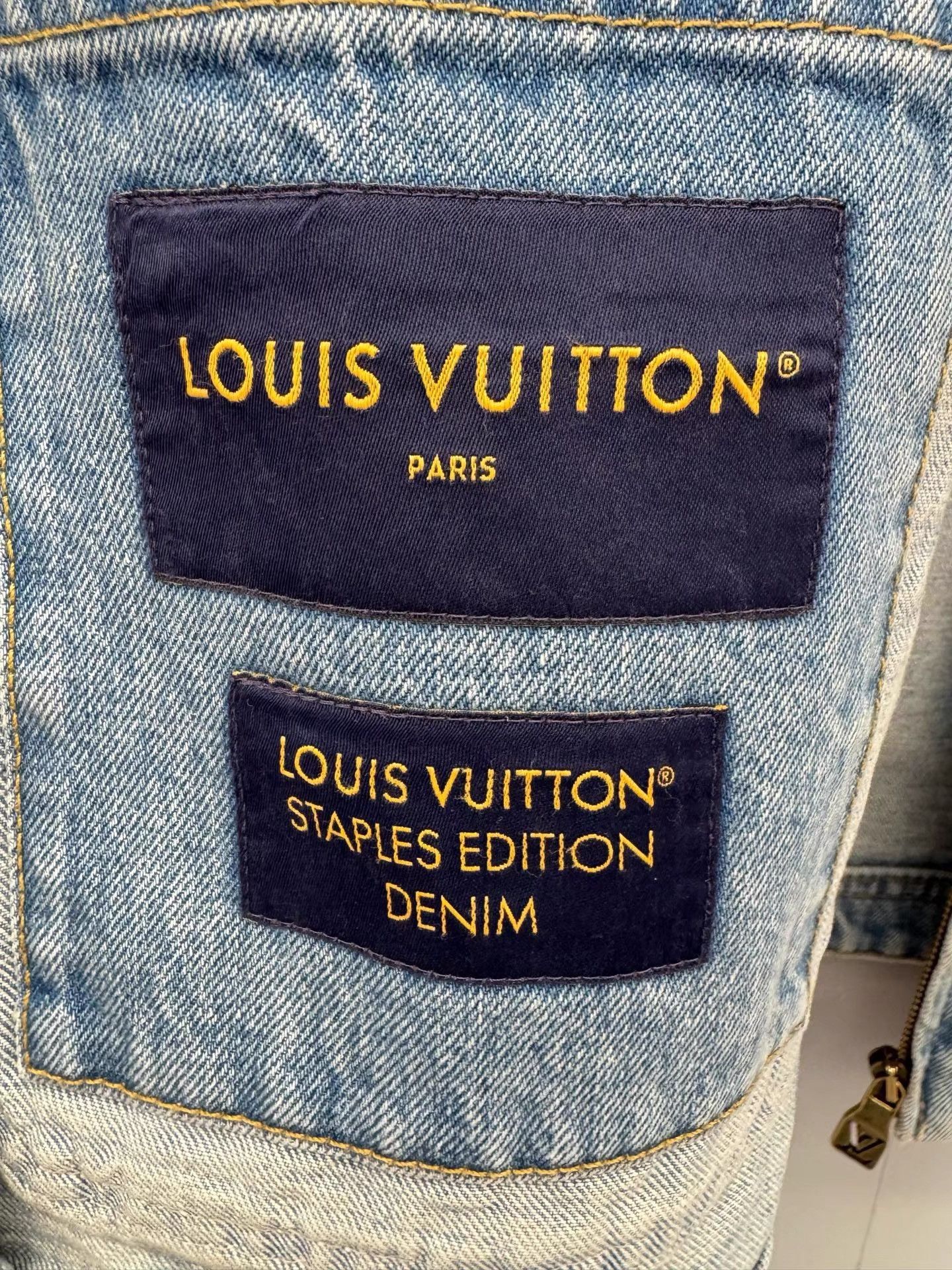 Louis Vuitton Louis Vuitton 25SS Embroidered Pocket Denim Jacket K36 Size US L / EU 52-54 / 3 - 3 Thumbnail