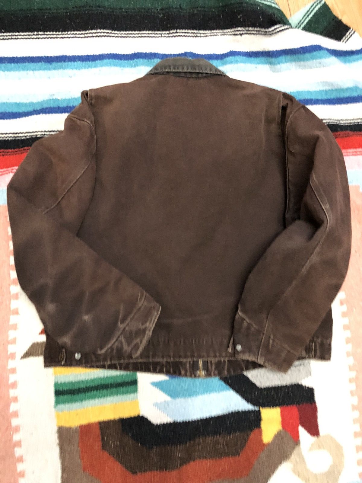Carhartt × Vintage Carhartt xxl brown fade distress sleeves Detroit Size US XXL / EU 58 / 5 - 8 Thumbnail