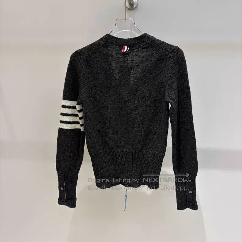Thom Browne Thom Browne Gray Wool Cardigan Size US XS / EU 42 / 0 - 2 Thumbnail
