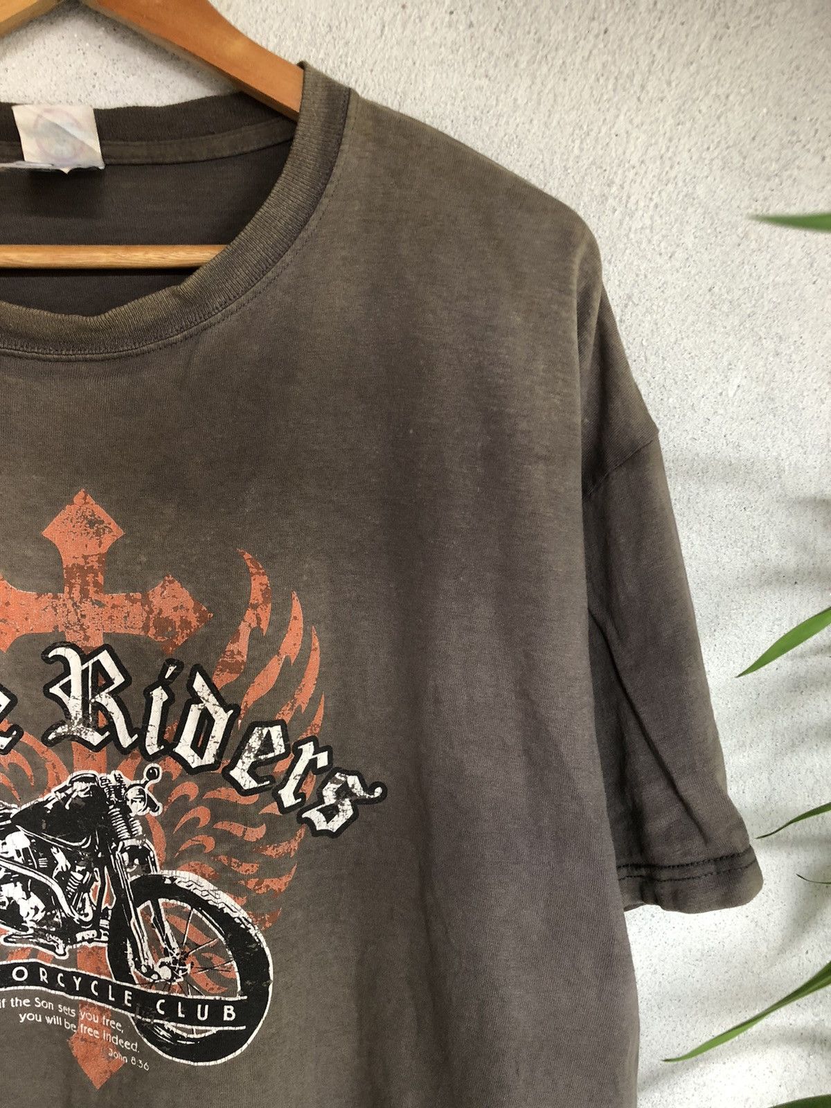Affliction × Harley Davidson × Vintage Vintage Y2K Sunfaded Free Riders Motorcycle Club Tee Size US XL / EU 56 / 4 - 7 Thumbnail