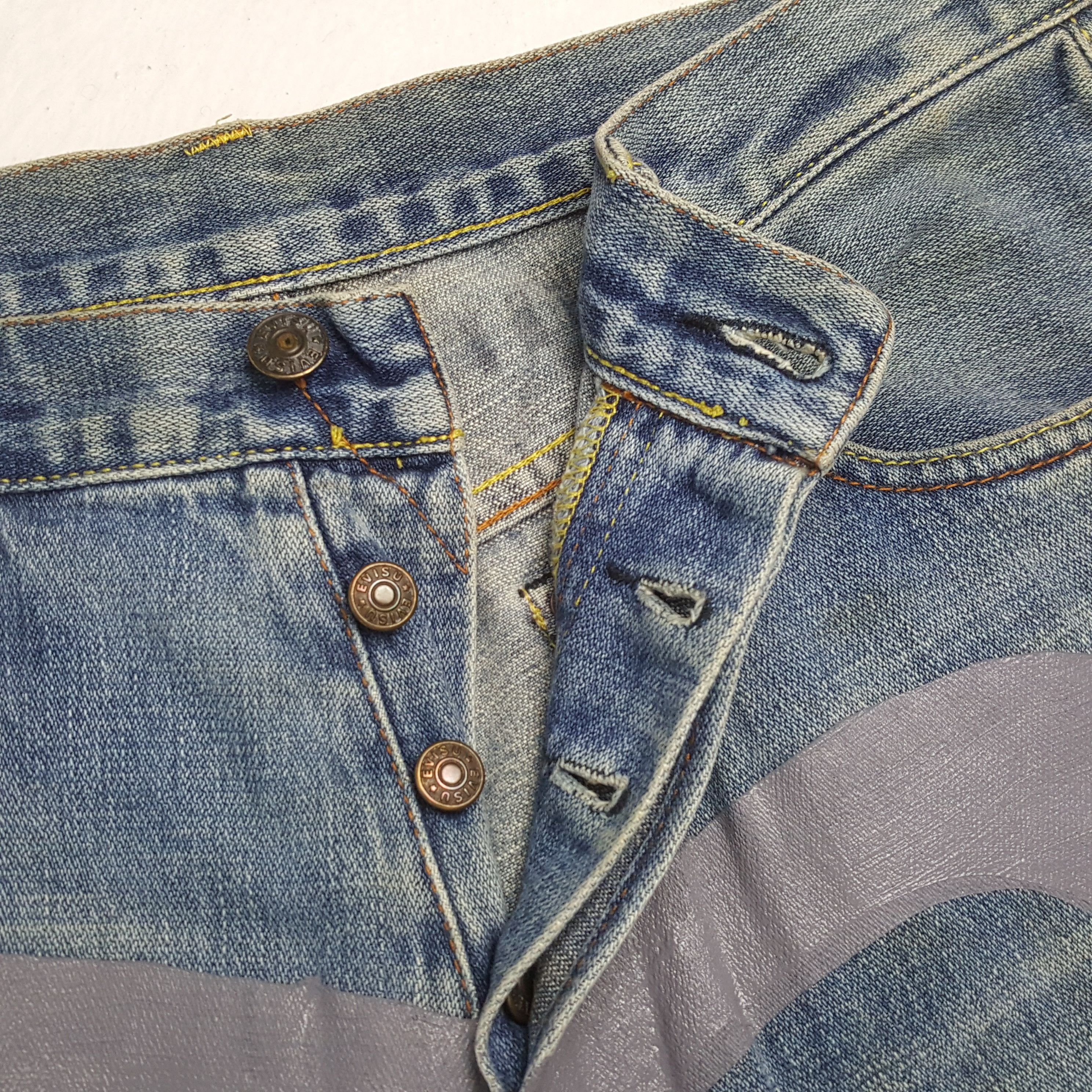 Evisu × Japanese Brand × Vintage Vintage EVISU Japanese Brand Daicock Custom Style Jeans Size US 30 / EU 46 - 12 Thumbnail