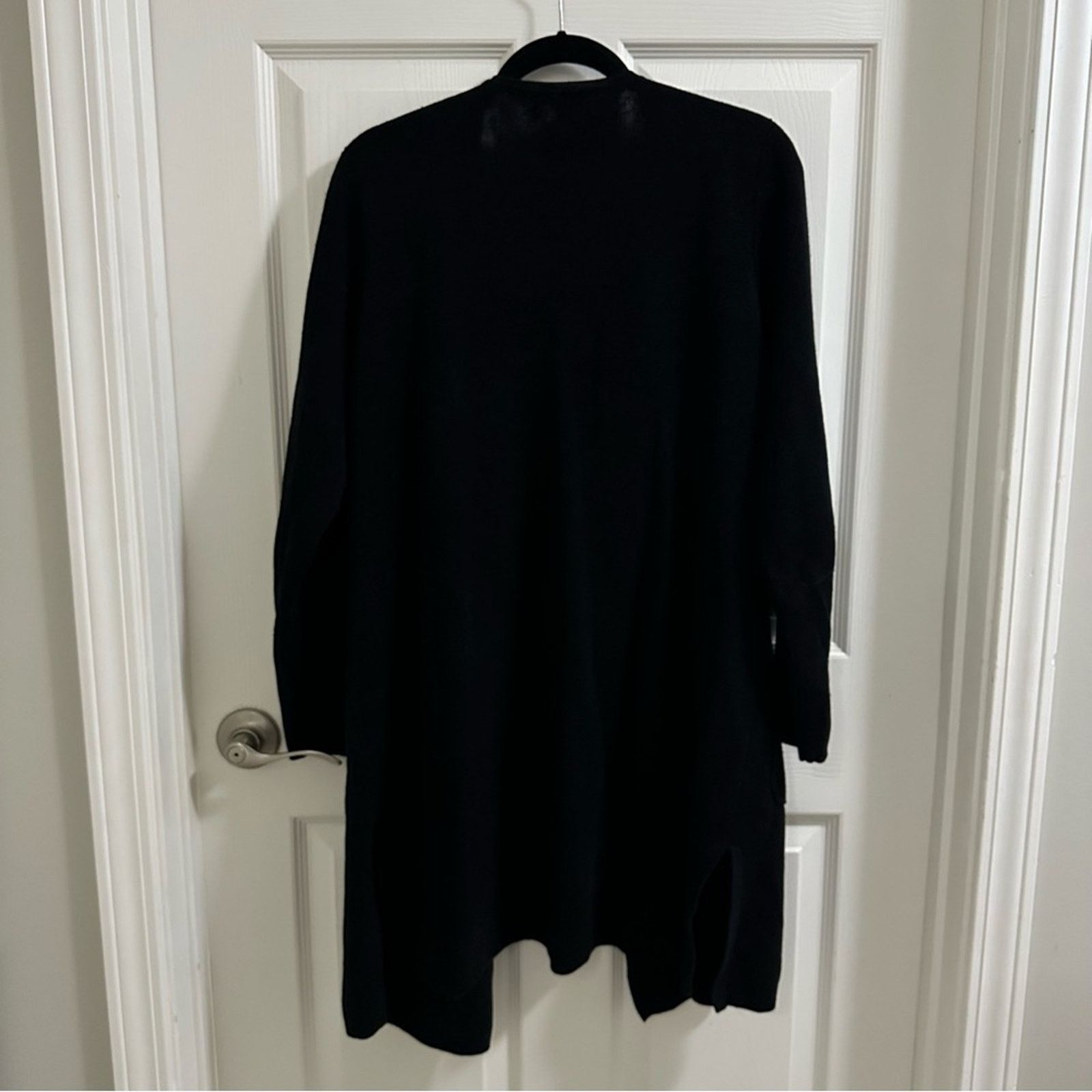 J.Crew J.CREW Juliette collarless sweater-blazer linen blend Black Size L / US 10 / IT 46 - 10 Thumbnail