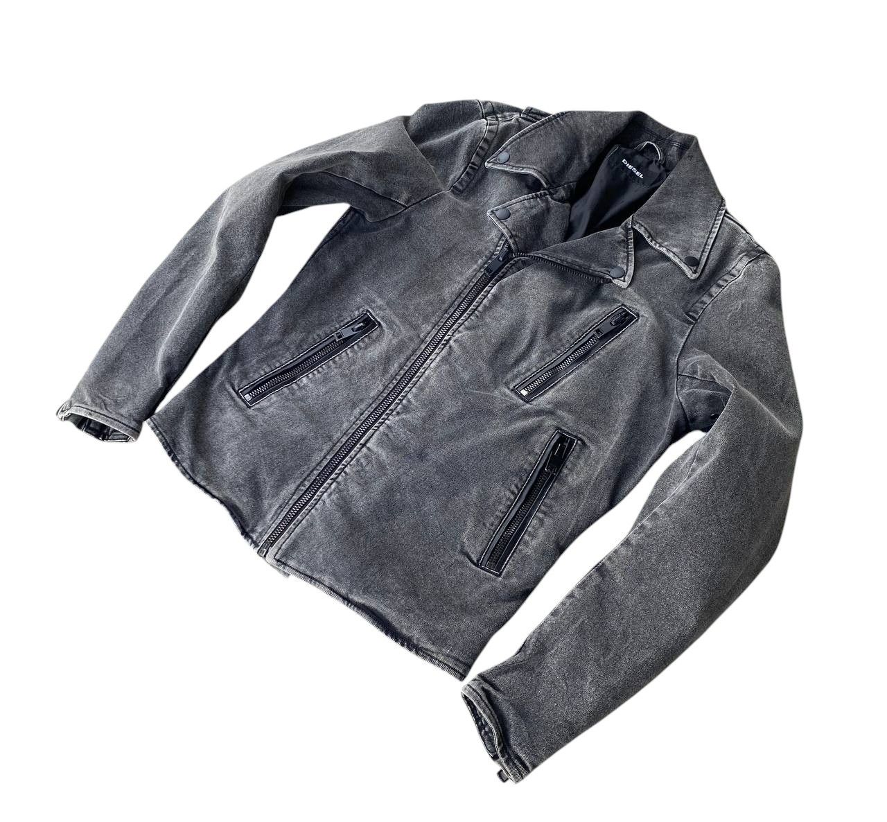 Diesel DIESEL BIKER JACKET FADED BLACK MEDIUM Size US M / EU 48-50 / 2 - 3 Thumbnail