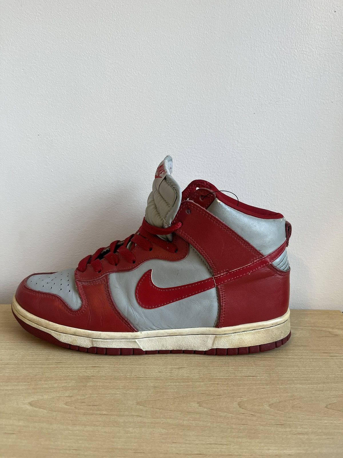 image of Nike 1999 Unlv Dunk High Shoes in Red, Men's (Size 9.5)