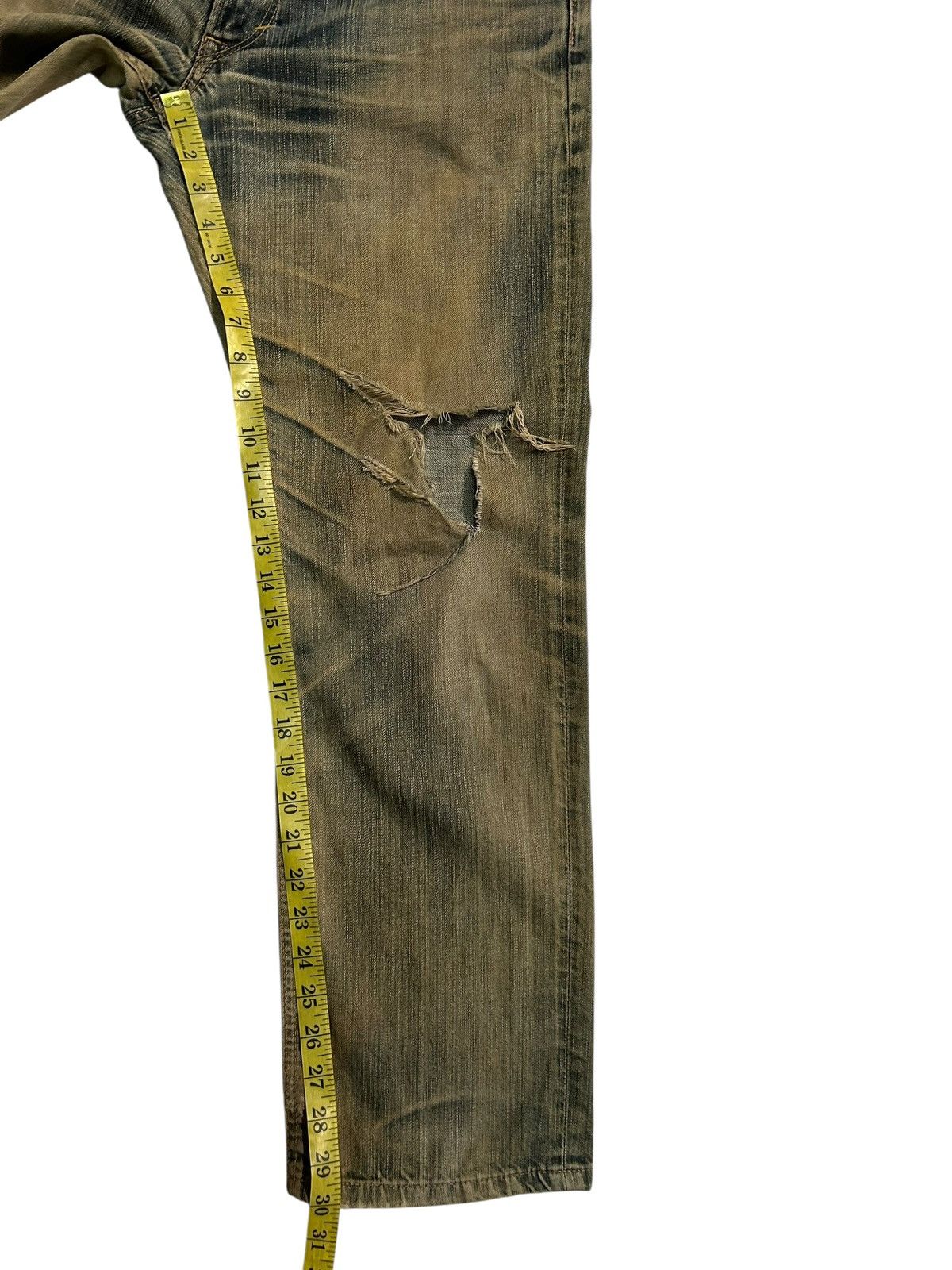 Kapital Vintage Edwin 503 RUSTY MUD WASH Distressed Denim Jeans 🎌☠️ Size US 34 / EU 50 - 19 Thumbnail
