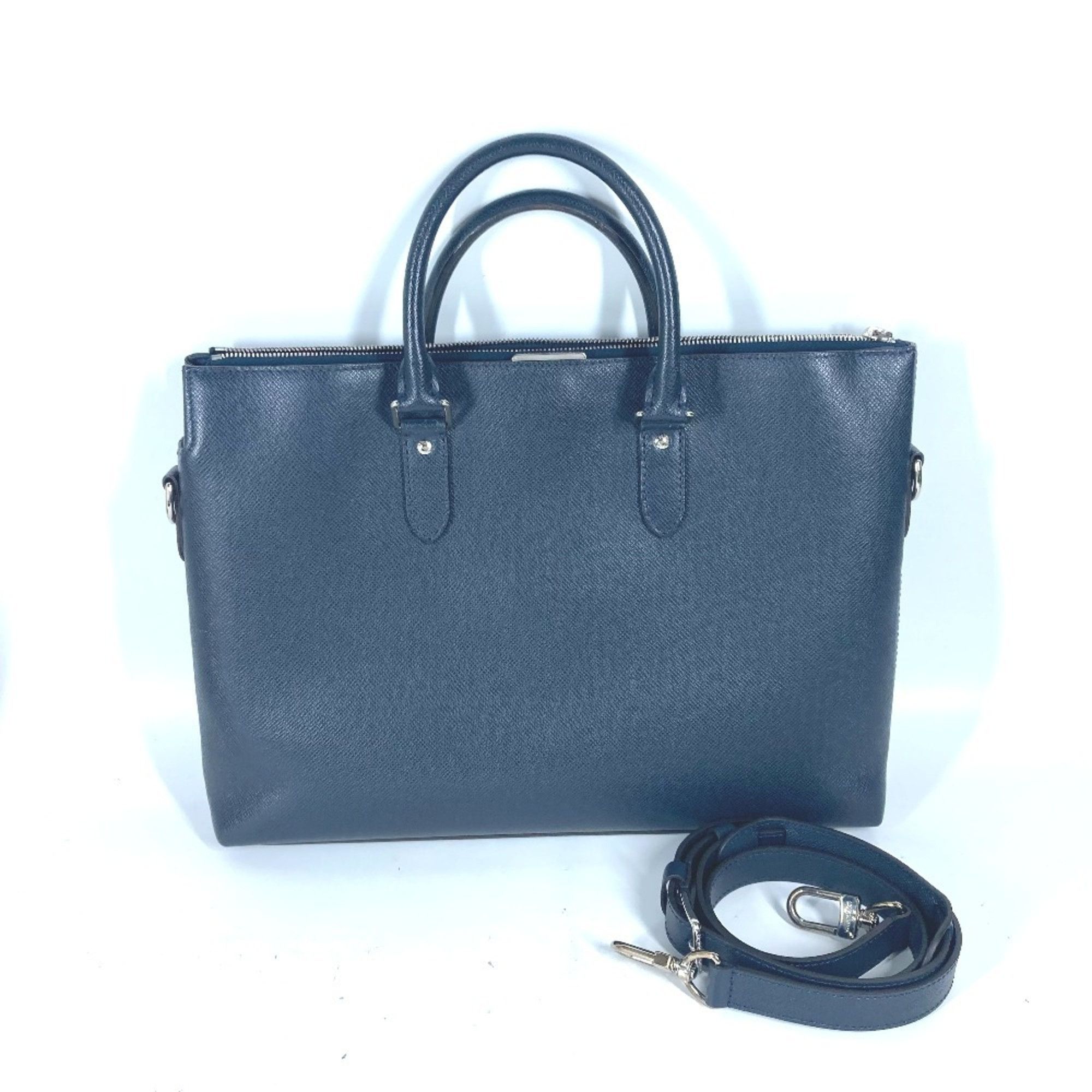 Louis Vuitton Louis Vuitton M33417 Taiga Anton Bag Shoulder Leather Men's Blue Marine Navy Size ONE SIZE - 1 Thumbnail