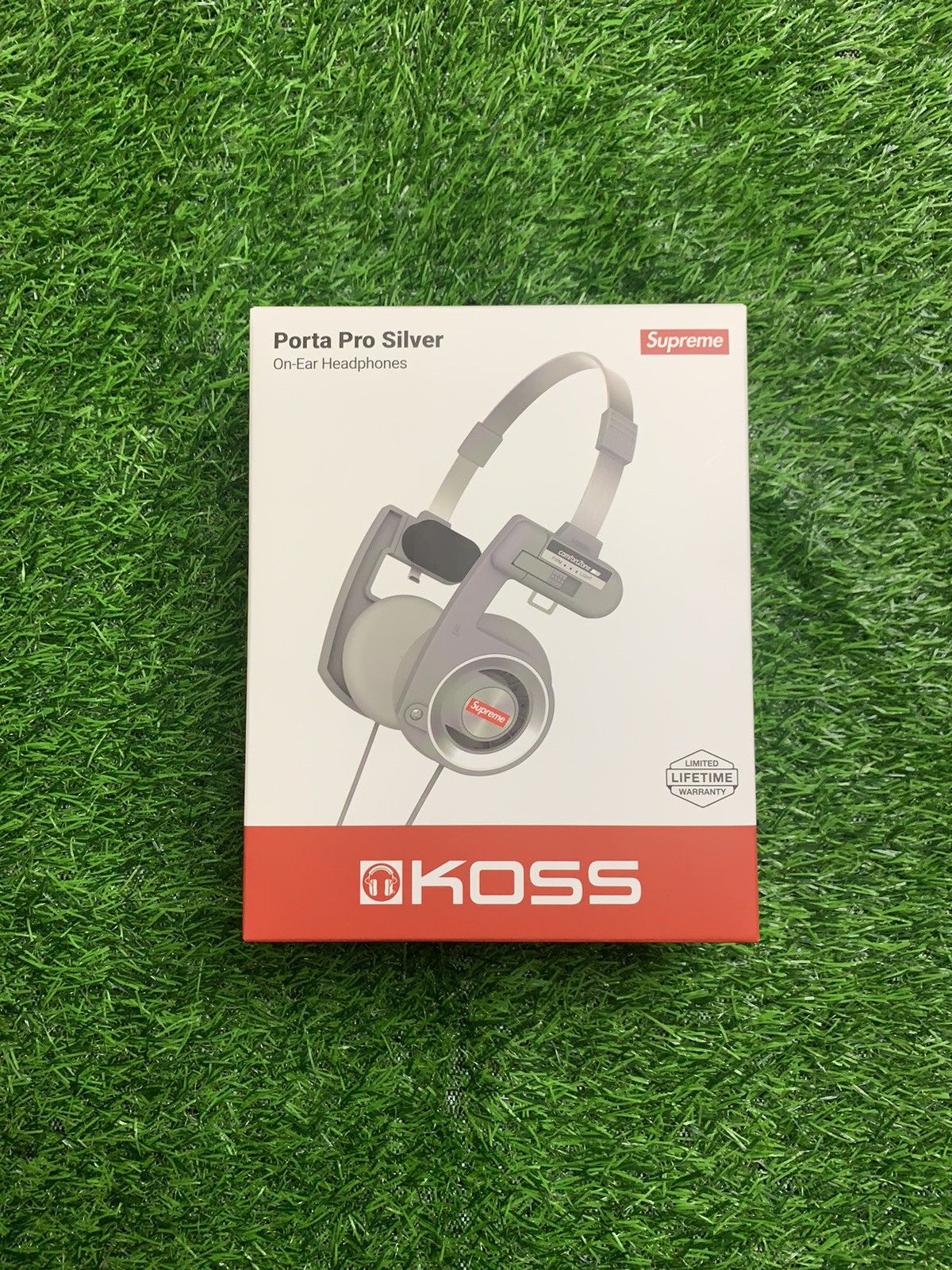 Supreme (IN HAND) Supreme Koss PortaPro Headphones Silver | Grailed