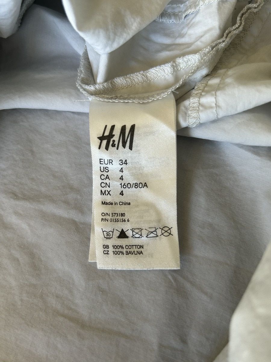 H&M × Maison Margiela FW2012 Maison Margiela x H&M Circle Shirt White Size XS / US 0-2 / IT 36-38 - 4 Thumbnail