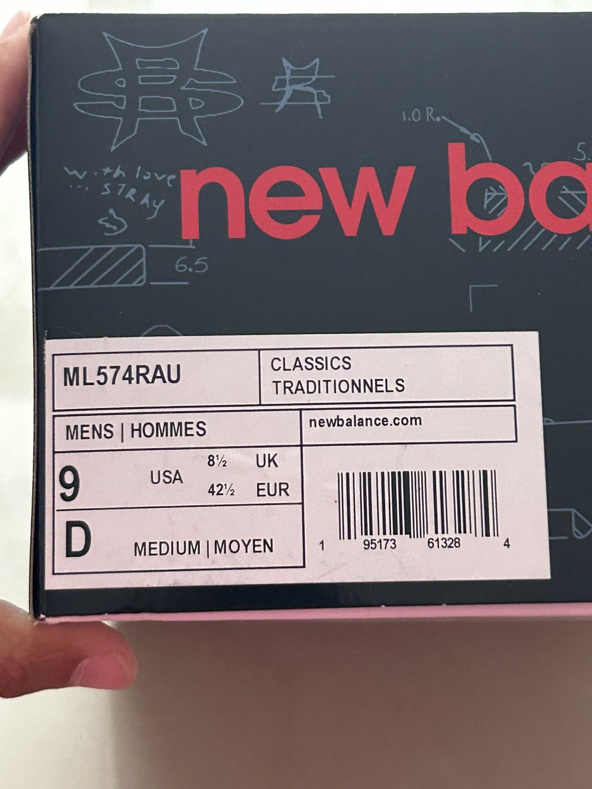 New Balance × Stray Rats Stray rats x new balance 574 red Size US 9 / EU 42 - 8 Thumbnail