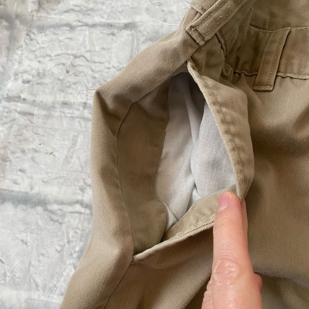 Lands' End Lands End men 30/30 cotton blend flat front tan chinos Size US 30 / EU 46 - 4 Thumbnail