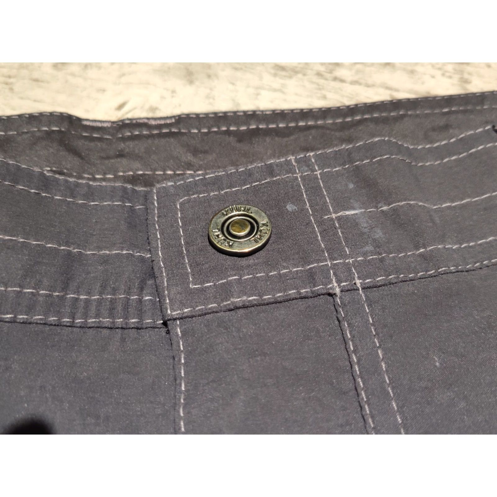 Vintage Kuhl Performance Cargo Shorts Men 38 Gray Charcoal Lightweight Utility Hiking Camping Size US 38 / EU 54 - 3 Thumbnail