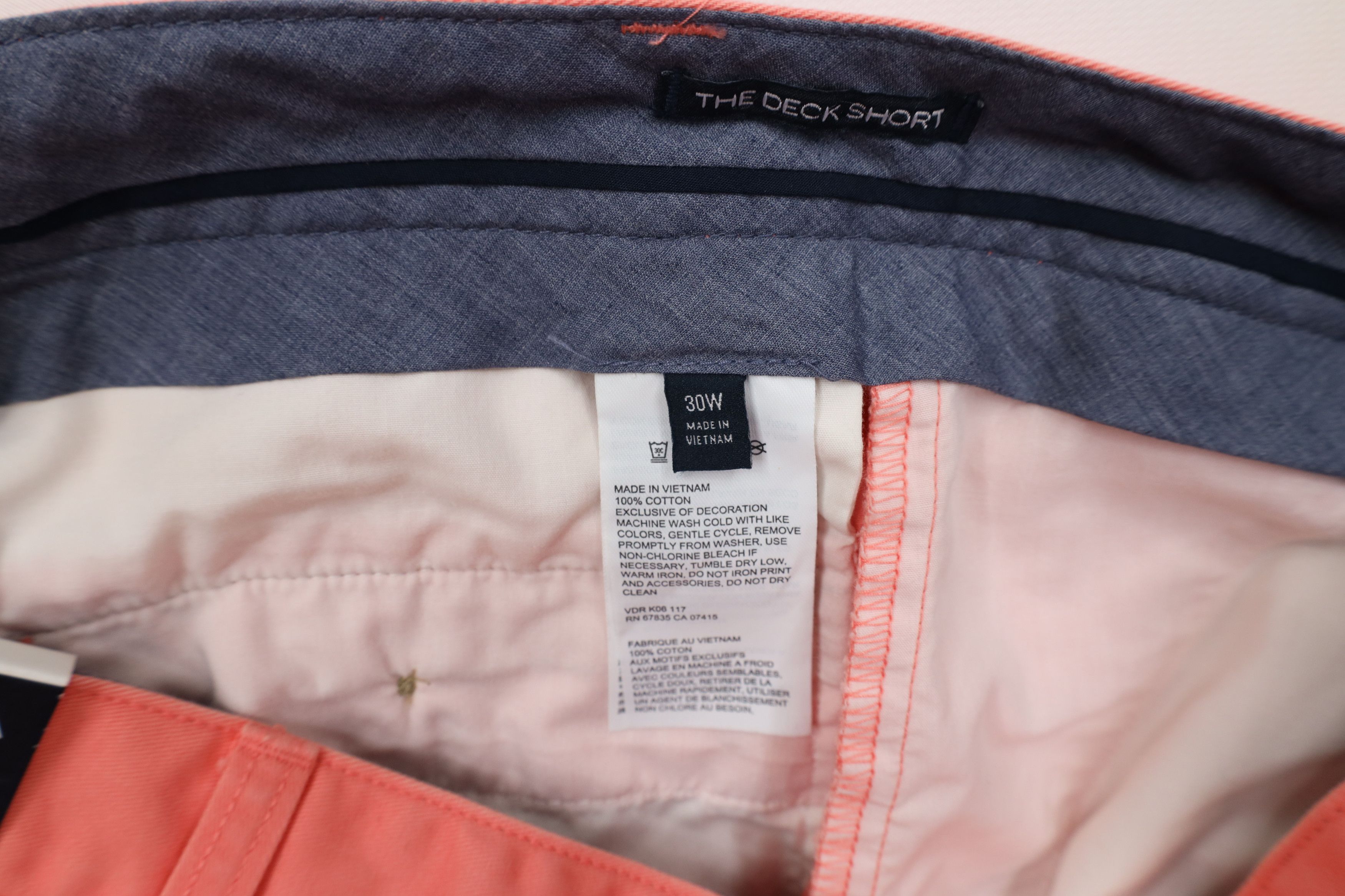 Nautica × Vintage Deadstock Vintage Nautica Sailing Chino Shorts Pink Cotton Size US 30 / EU 46 - 8 Thumbnail