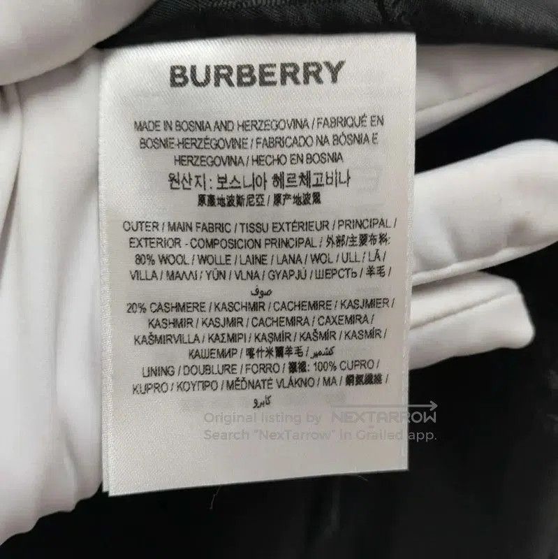 Burberry Burberry Black Wool Long Coat for Women. Size L / US 10 / IT 46 - 6 Thumbnail