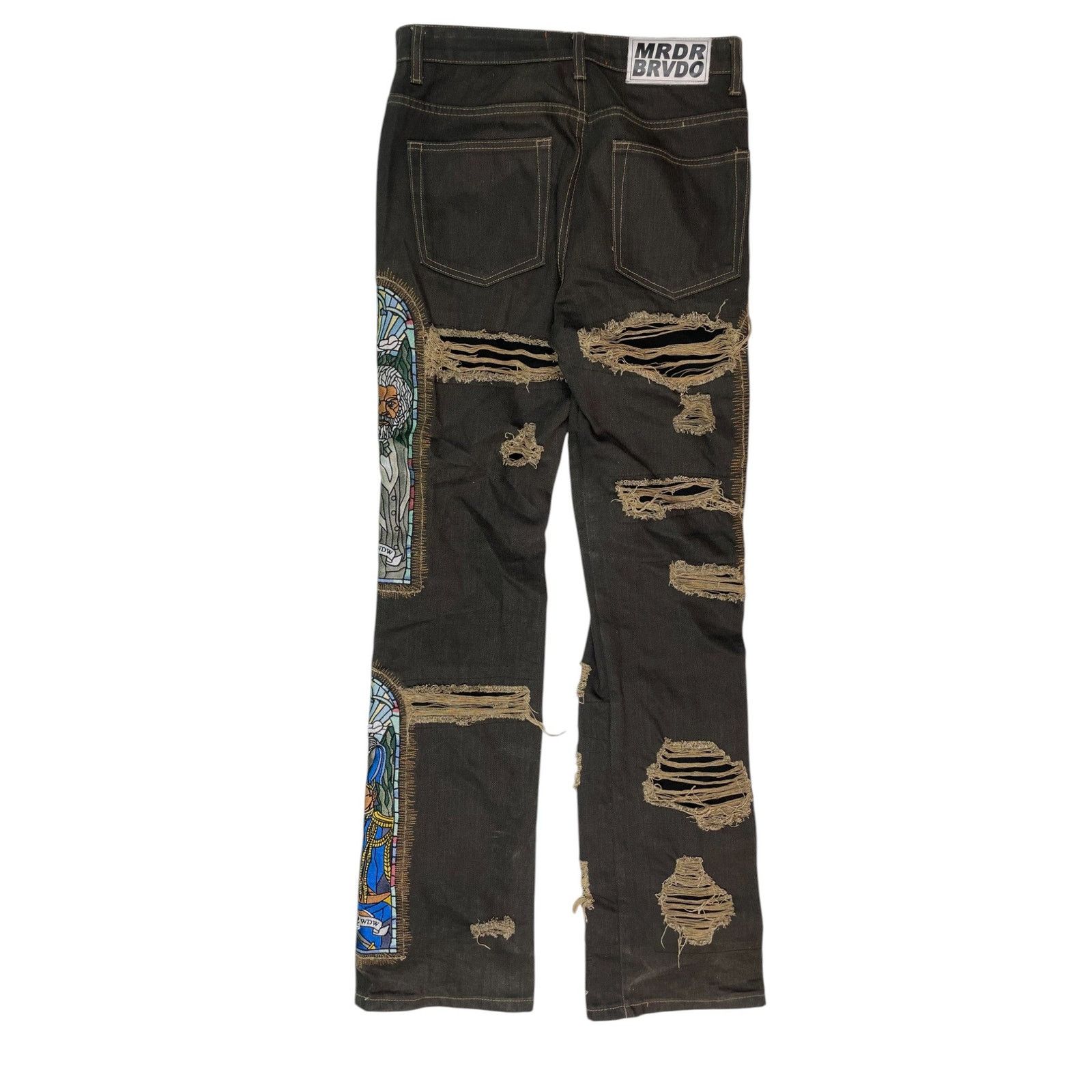 Who Decides War WDW Barriers Brown Multi Denim Size US 28 / EU 44 - 5 Thumbnail
