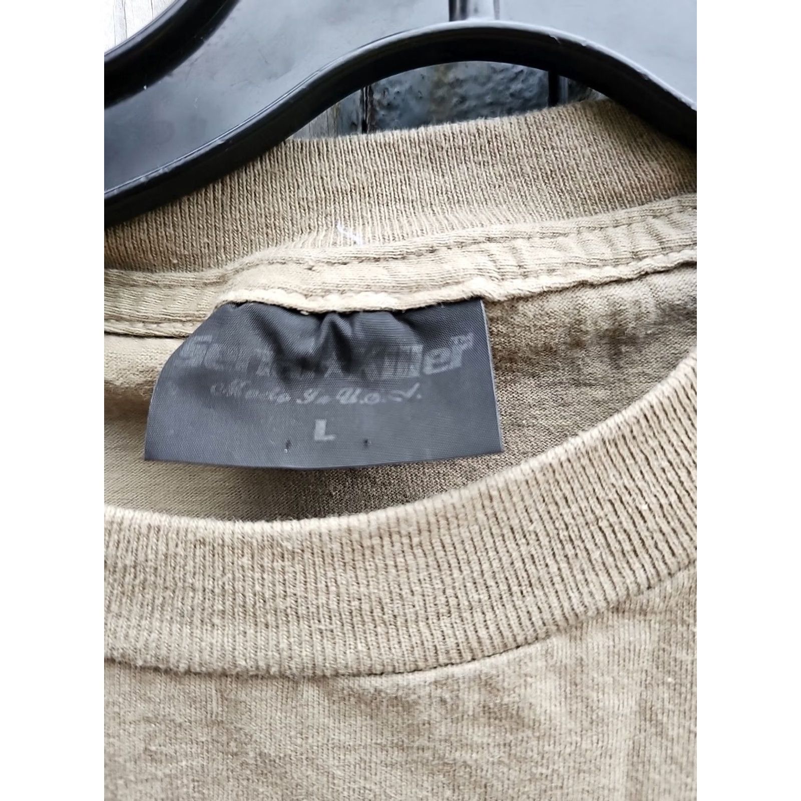Vintage VINTAGE Serial Killer SHIRT Boy L tan Movie Goodfellas DeNiro Hoodie Short Sleeve Small pinhole Distressed 90s Mens Shirt Size US L / EU 52-54 / 3 - 3 Thumbnail