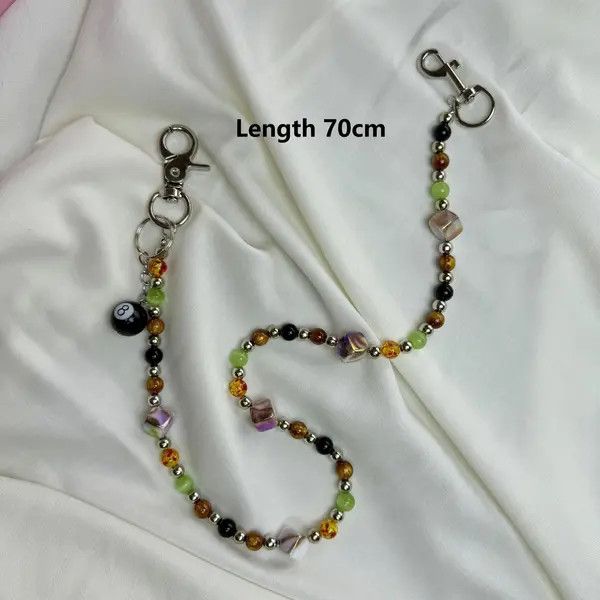 Jewelry Colorful Beaded Chain Wallet, Pants Chain Size ONE SIZE - 2 Thumbnail