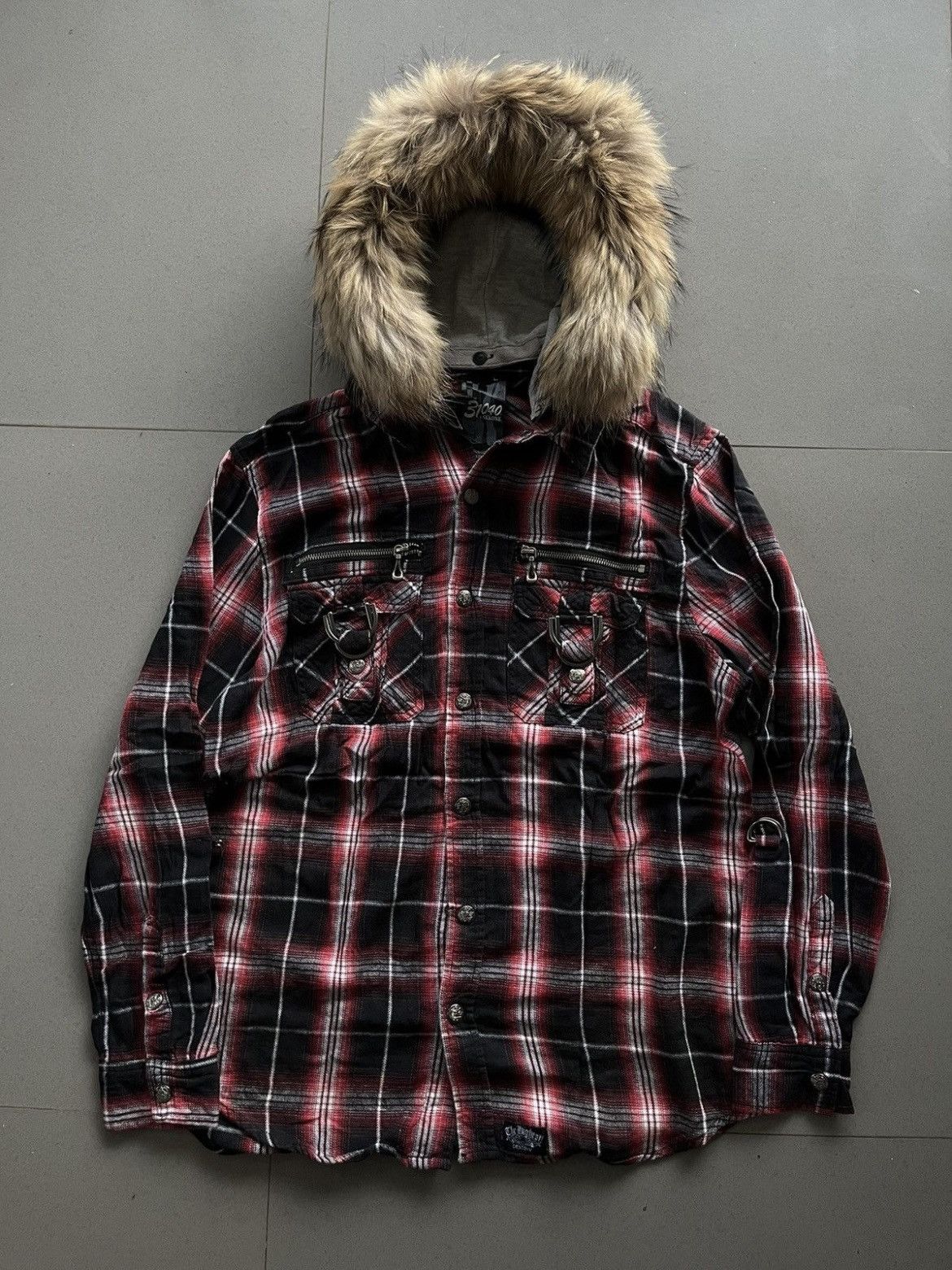 14th Addiction Japanese 31040=Skkone Double Layer Fur Gothic Punk Vkei Size US L / EU 52-54 / 3 - 1 Thumbnail