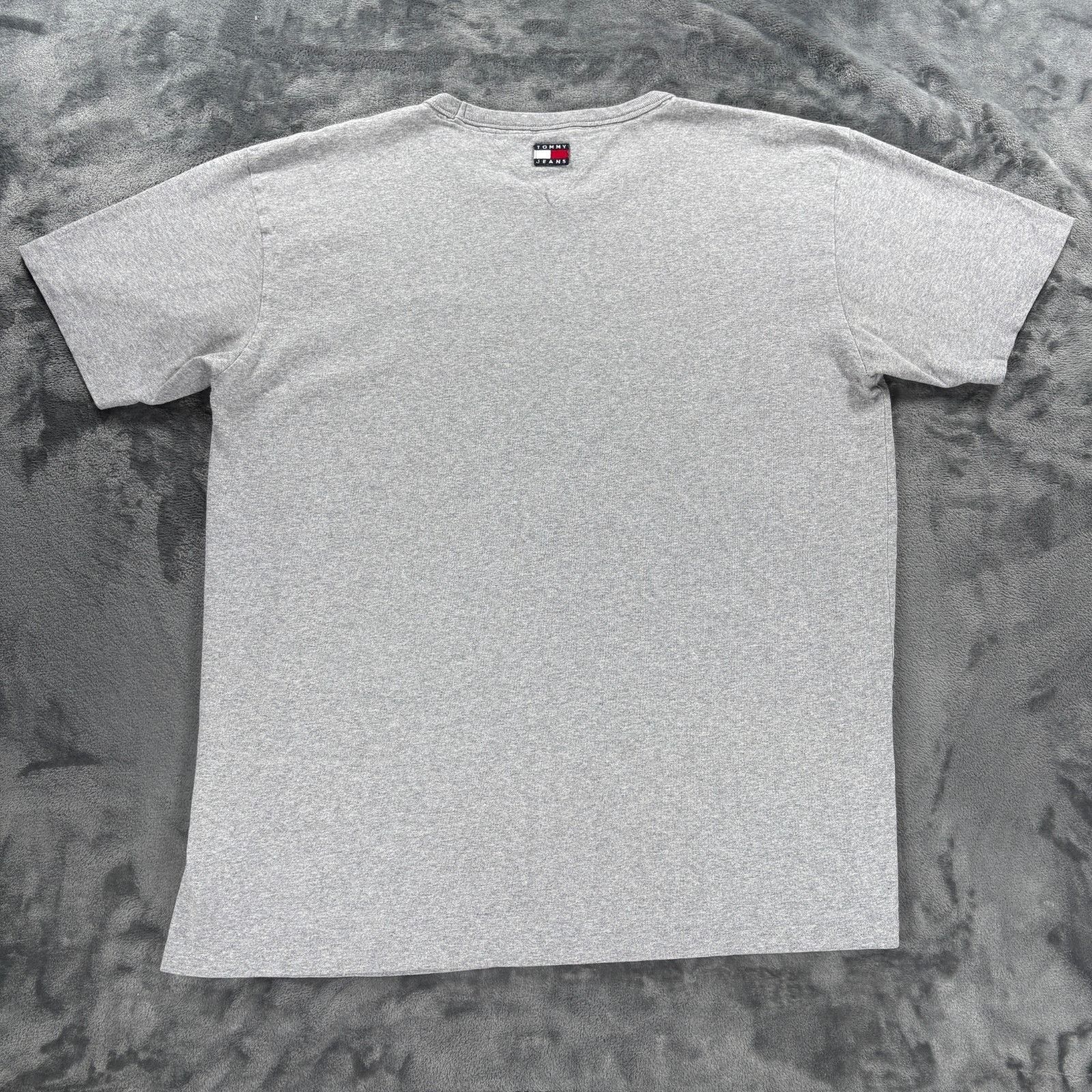 Tommy Hilfiger Tommy Jeans T Shirt Men XL Gray Logo Flag Graphic Short Slee Size US XL / EU 56 / 4 - 6 Thumbnail