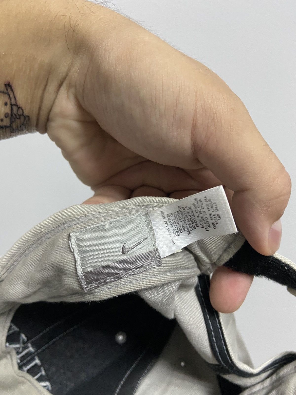 Nike × Vintage Nike Cap Vintage Small Logo Skate Y2K Style Drill Size ONE SIZE - 6 Thumbnail