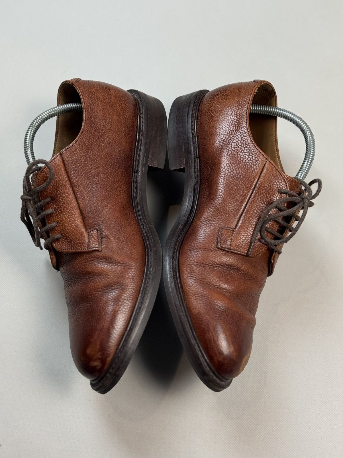 Other Joseph Cheaney Deal Mahogany Grain Leather Derby Shoes Size US 11 / EU 44 - 15 Thumbnail