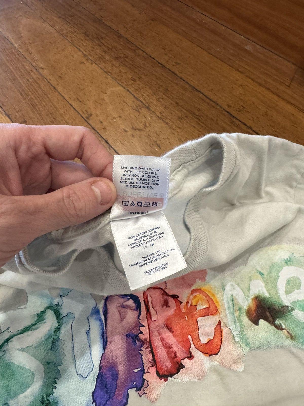 Supreme Supreme Watercolor Tee Size US L / EU 52-54 / 3 - 5 Thumbnail