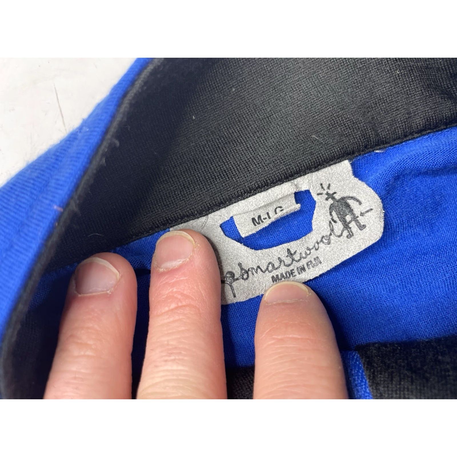 Smartwool Smartwool Base Layer 1/4 Zip Men L Large Blue Black Merino Wool Pullover Shirt Size US L / EU 52-54 / 3 - 4 Thumbnail