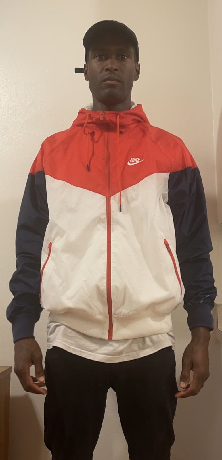 Nike Nike Windrunner Colorblock Jacket – Red, White, and Navy Size US M / EU 48-50 / 2 - 1 Thumbnail