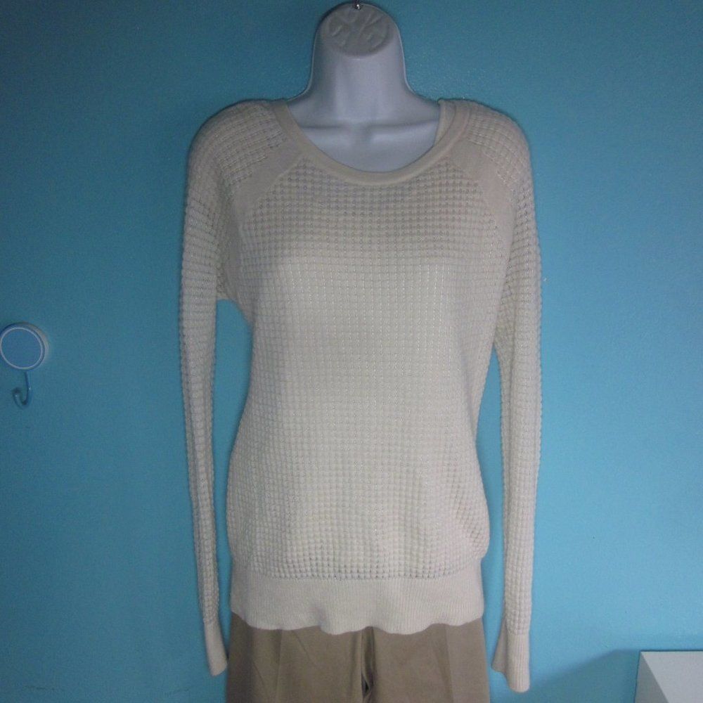 Vince Vince Womens Size L Cream Cashmere Pullover Sweater Size L / US 10 / IT 46 - 10 Thumbnail