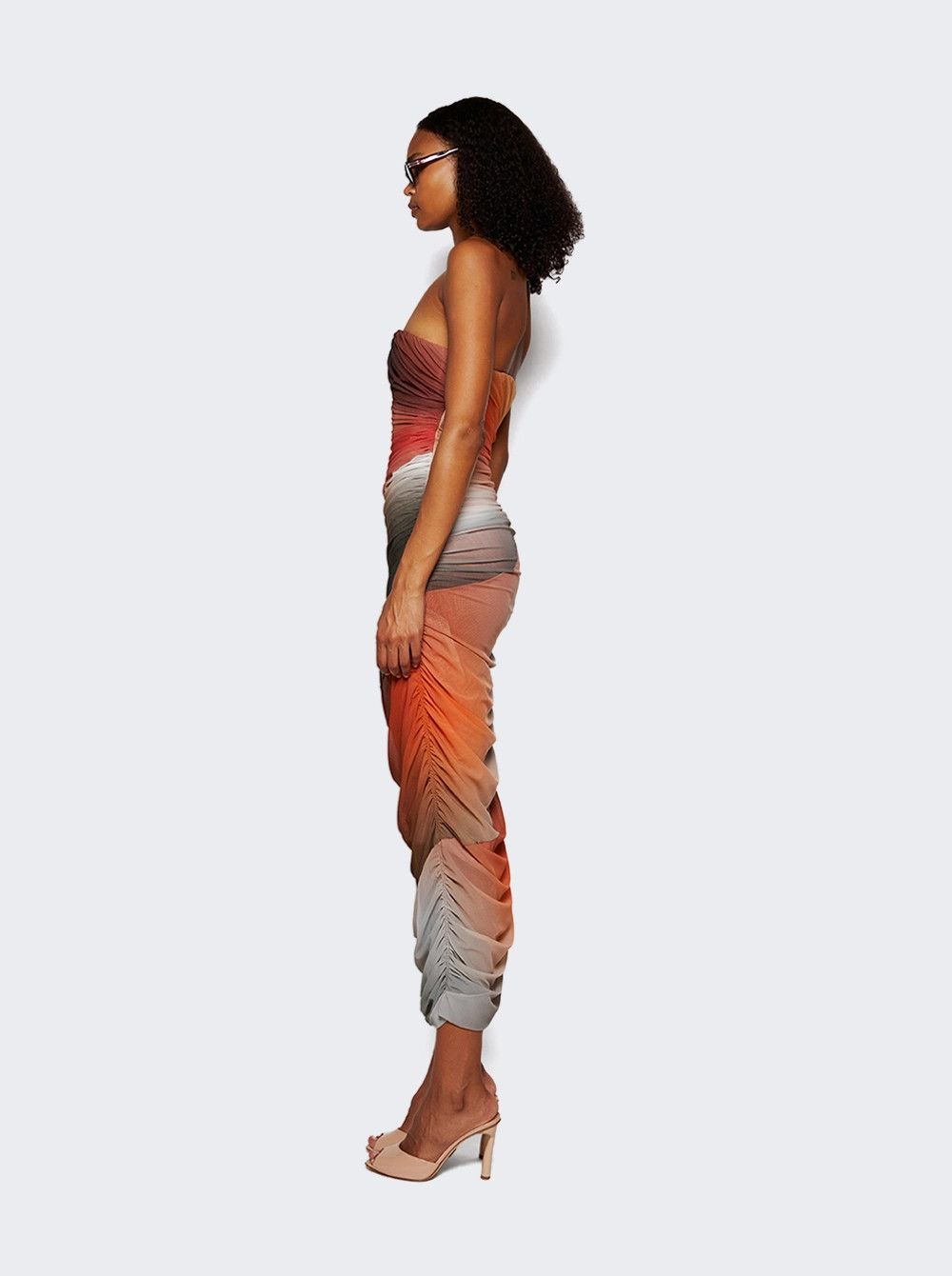 The Attico o1mle0526 Midi Dress in Multicolor Size S / US 4 / IT 40 - 4 Thumbnail