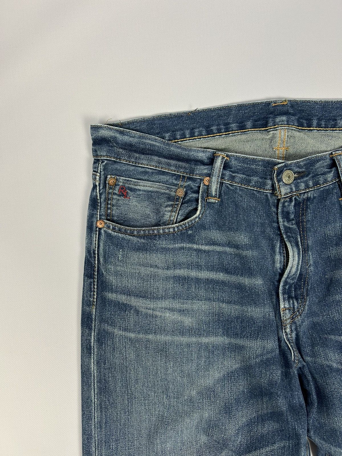 Polo Ralph Lauren × Ralph Lauren × Vintage Polo Ralph Lauren Slim Fit Blue Jeans Wash Stratford Jeans Size US 34 / EU 50 - 3 Thumbnail