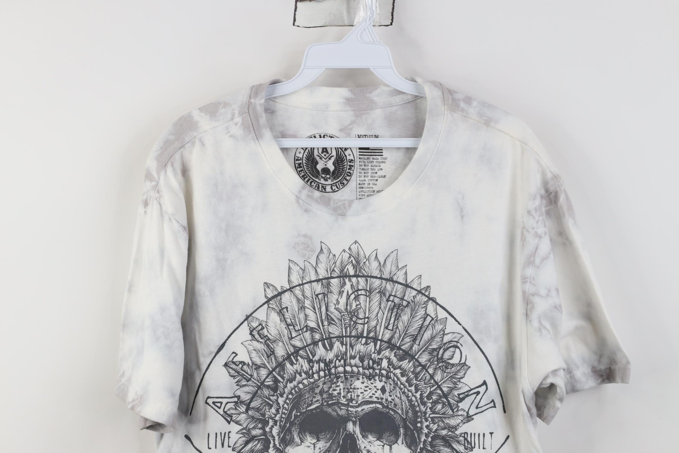 Affliction Affliction Wash Indian Skull Skeleton UFC MMA T-Shirt USA Size US M / EU 48-50 / 2 - 2 Thumbnail