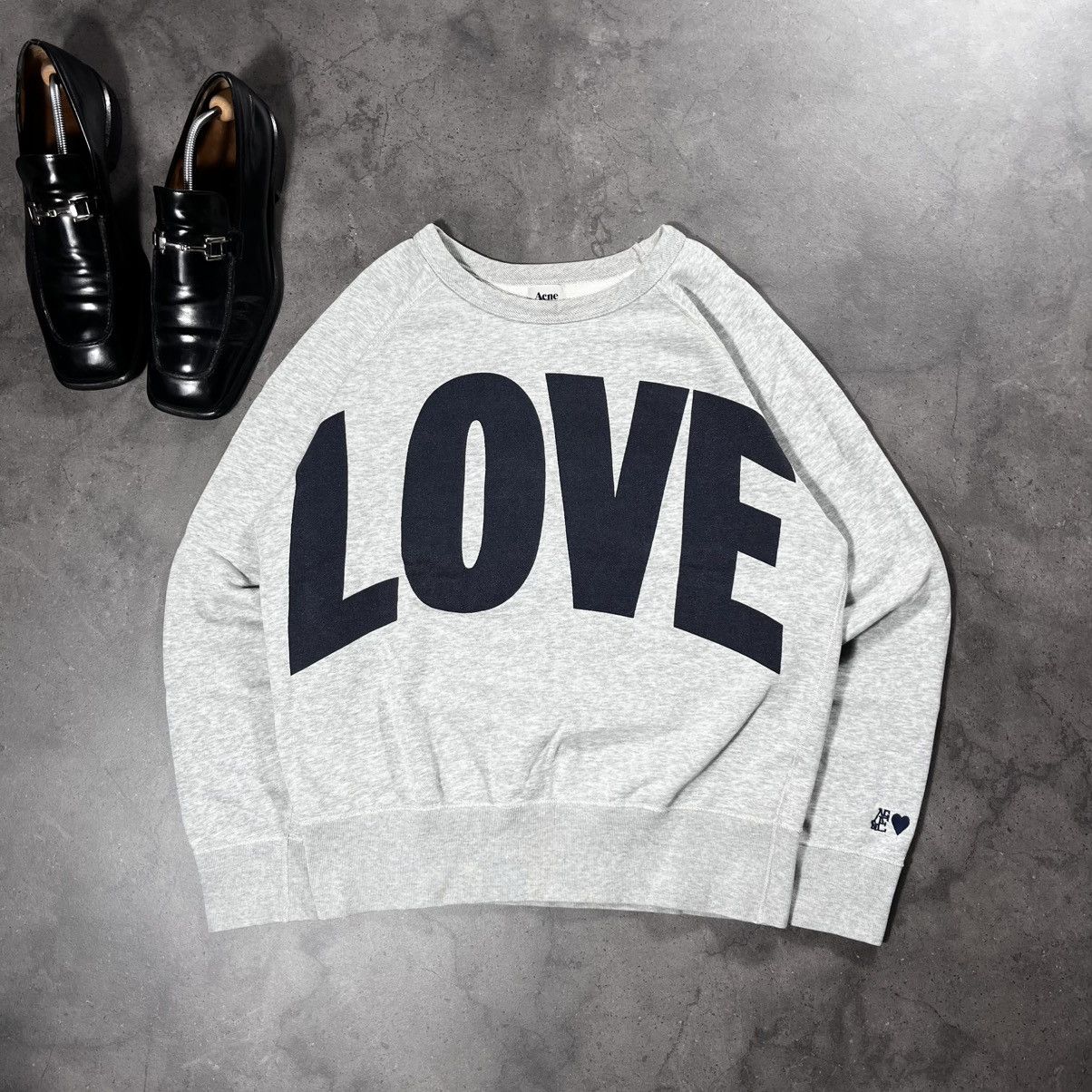 Acne Studios Acne Studios Love College FW12 Big Logo Crewneck Sweatshirt Size US L / EU 52-54 / 3 - 1 Thumbnail