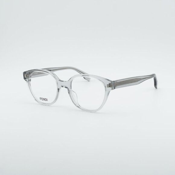 Fendi Fendi FE50029I 020 Eyeglasses Light Grey 51mm Round Frame Size ONE SIZE - 1 Thumbnail