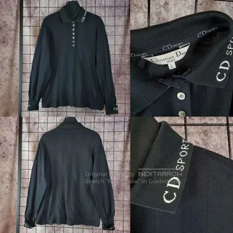 Dior Dior Long Sleeve Cotton Black Logo Pullover . Size US L / EU 52-54 / 3 - 2 Thumbnail