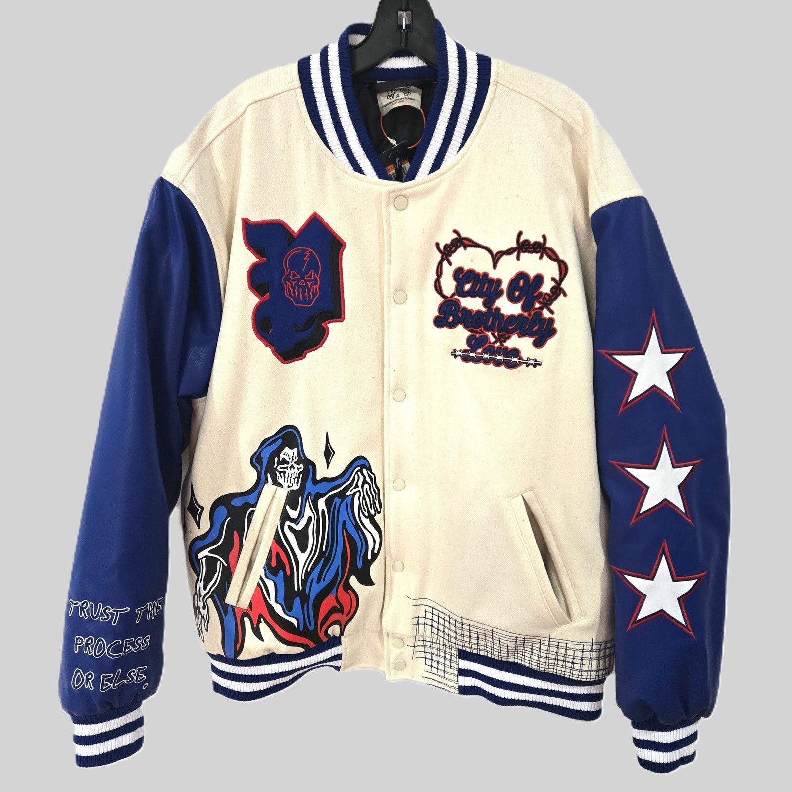 Other BrandX Sz XL Philly Distressed Varsity Edition Jacket Set Size US XL / EU 56 / 4 - 1 Thumbnail