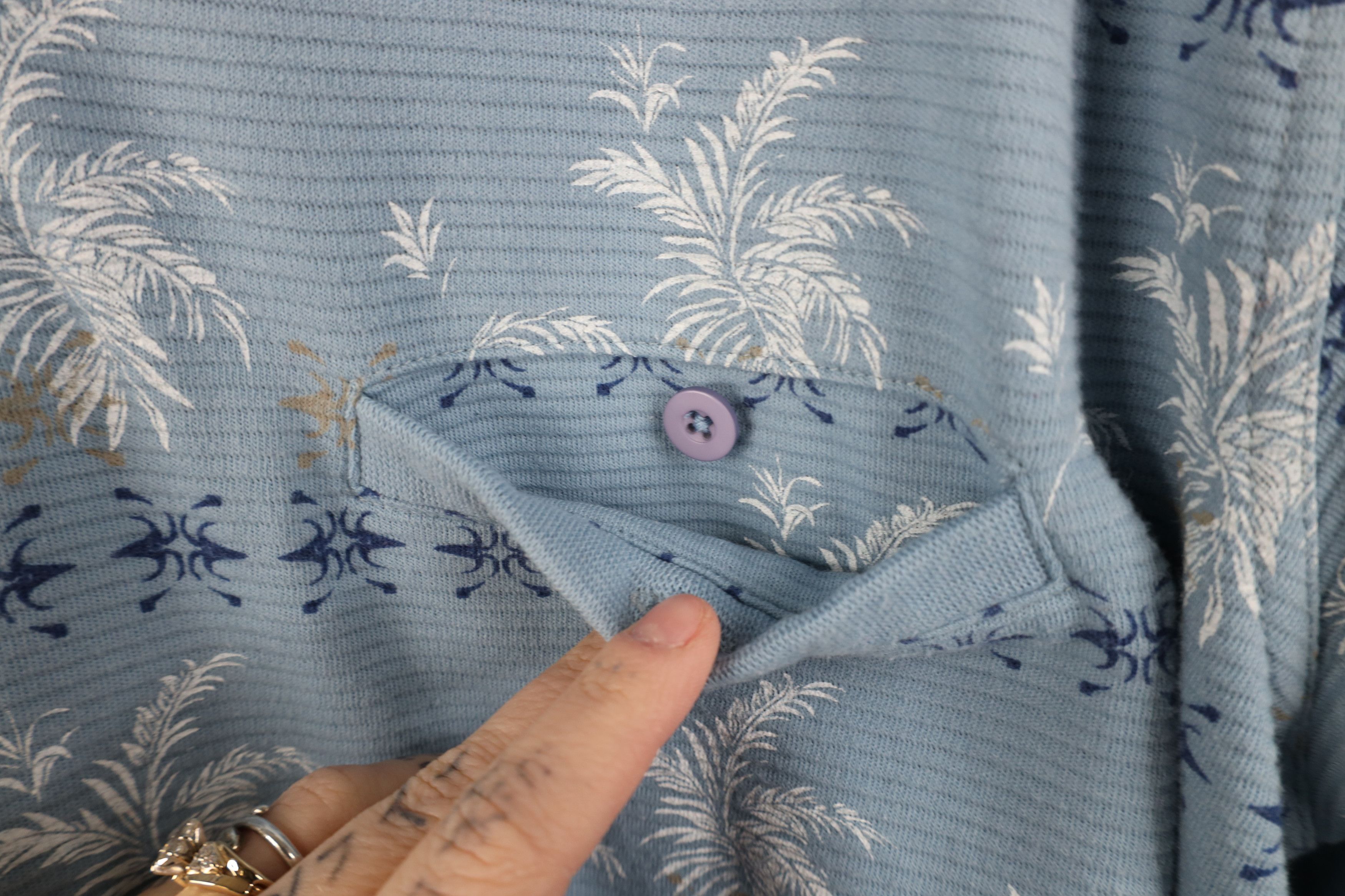 Vintage Vintage 90s Streetwear Geometric Leaf Pullover Polo Shirt Size US L / EU 52-54 / 3 - 5 Thumbnail