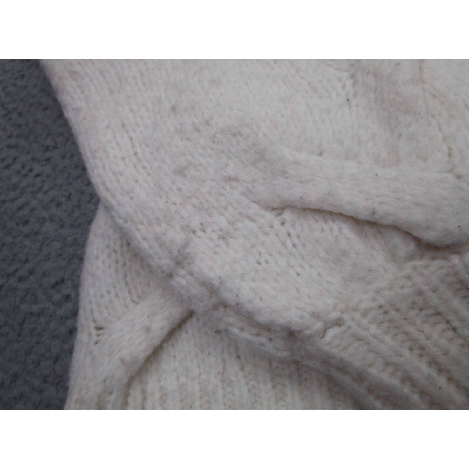 Madewell Madewell Sweater Womens Small White Turtleneck Chunky Cable Knit Pullover Size S / US 4 / IT 40 - 6 Thumbnail