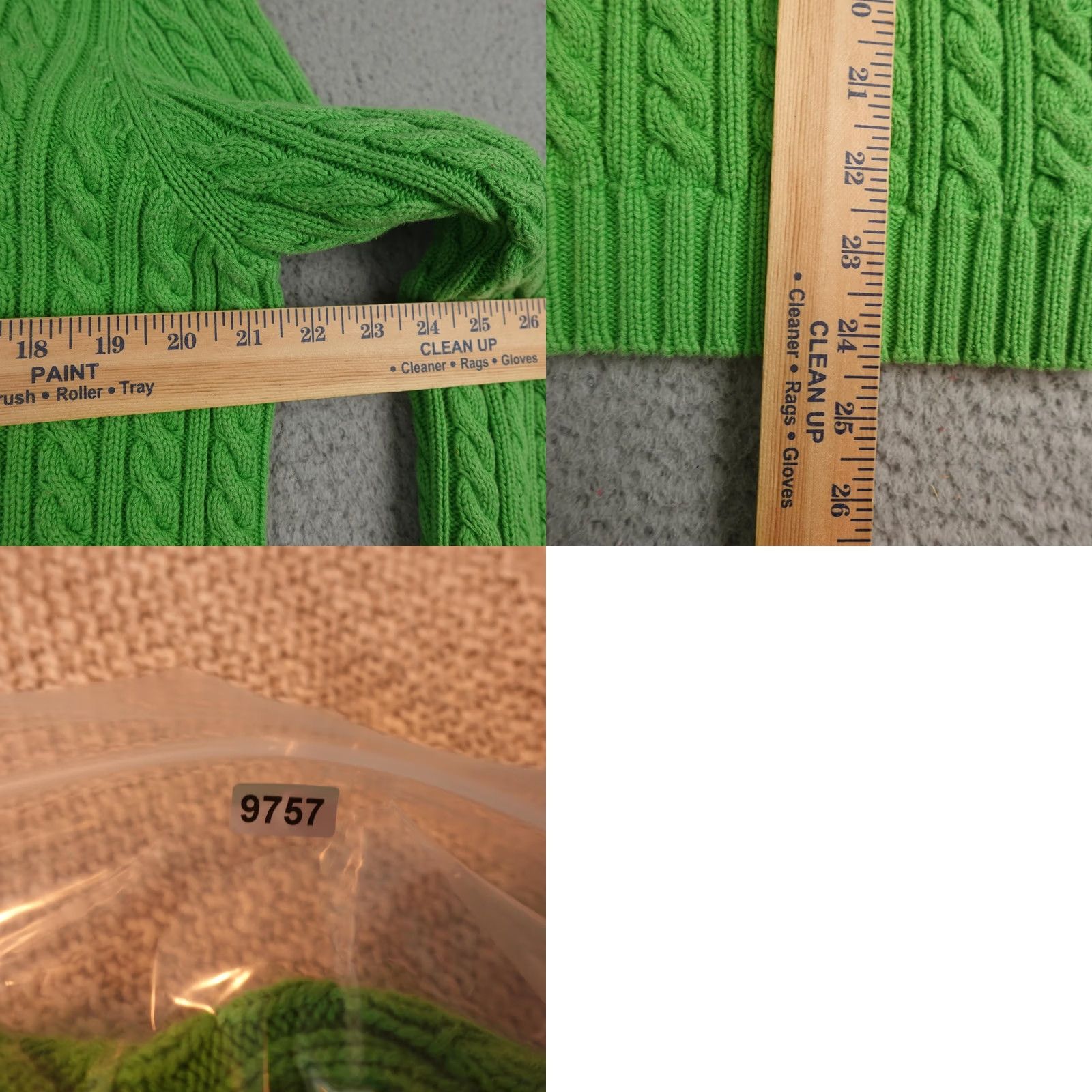 Ralph Lauren Lauren Ralph Lauren Sweater Womens M Green Cable-Knit Crest Logo Y2K Retro Pullover Size M / US 6-8 / IT 42-44 - 9 Thumbnail