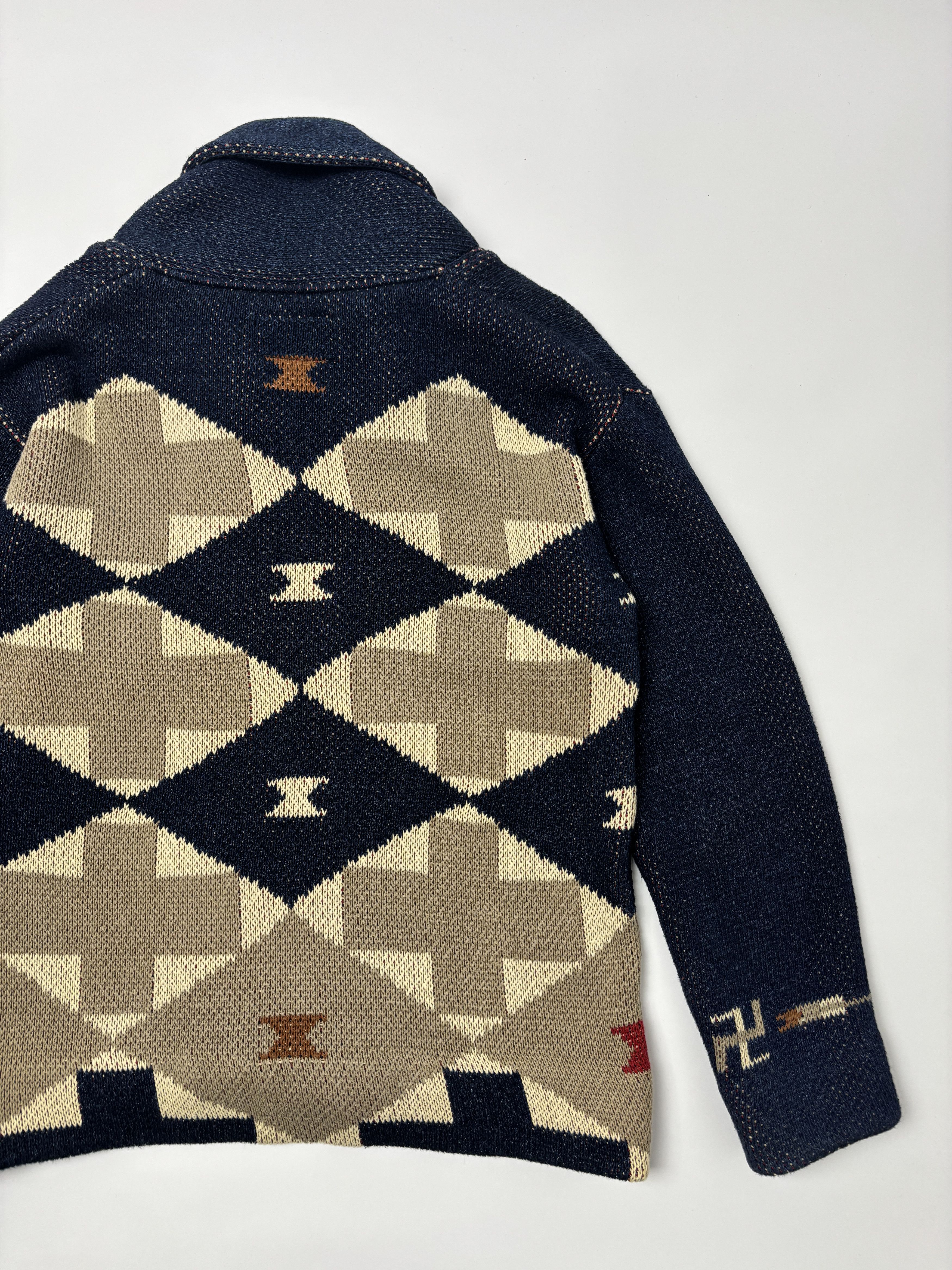 Japanese Brand Good Ol’ Shawl Collar Cardigan Southwestern Made in Japan Size US M / EU 48-50 / 2 - 9 Thumbnail