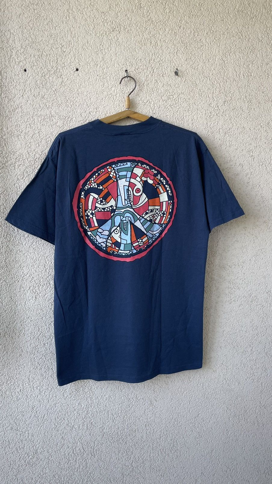Vintage Vintage 90s the art of peace graphic t shirt rare large Size US XL / EU 56 / 4 - 7 Thumbnail
