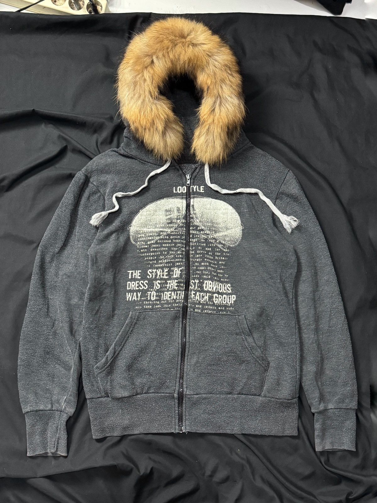 If Six Was Nine × Japanese Brand × Le Grande Bleu (L.G.B.) Faux Fur SDKC Hoodie Lgb ifsix style Size US M / EU 48-50 / 2 - 1 Thumbnail