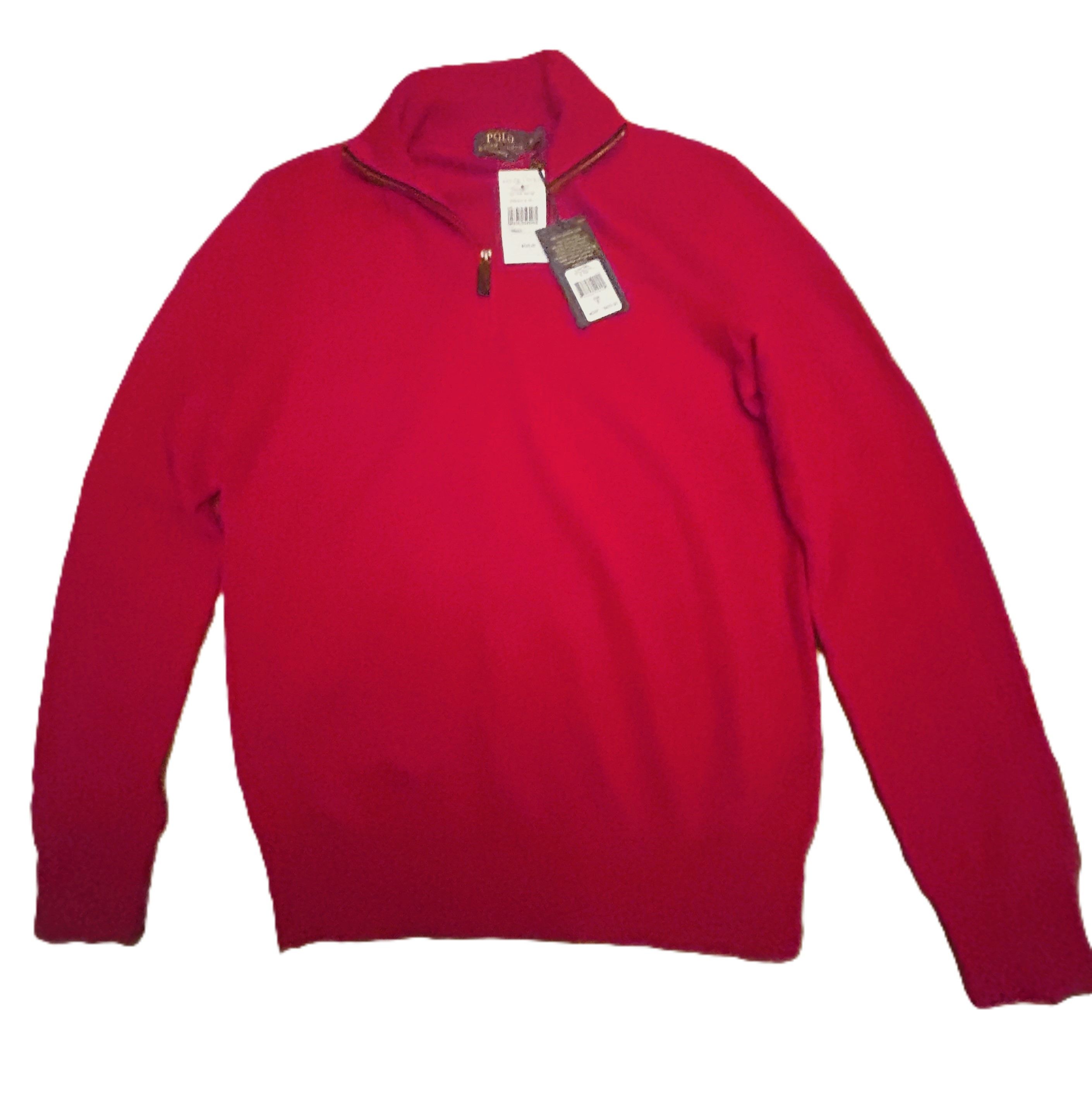 Polo Ralph Lauren Polo Ralph Lauren Cashmere 1/4 Zip Sweater Red Small Size US S / EU 44-46 / 1 - 1 Thumbnail