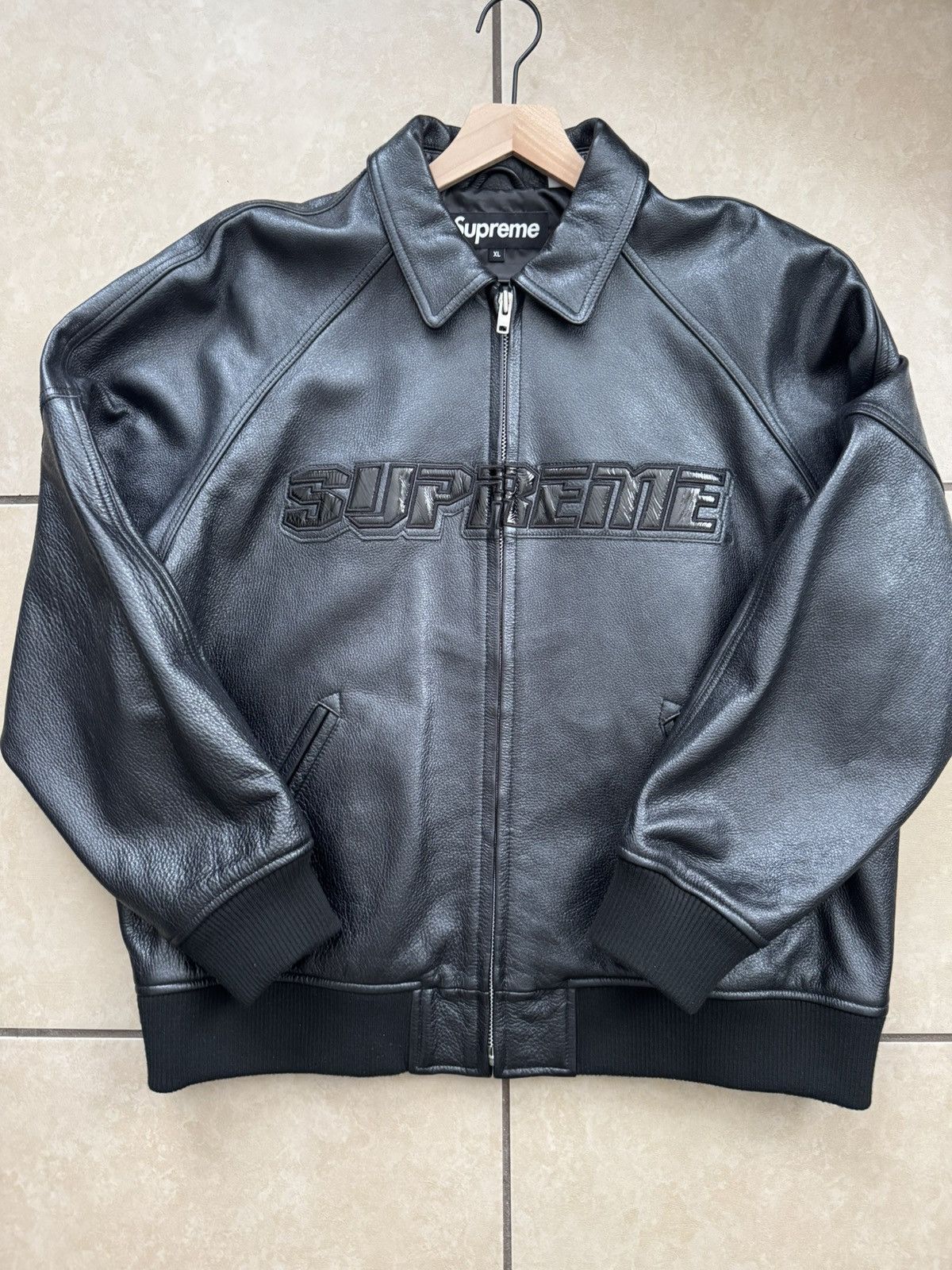 Supreme SUPREME DELTA LOGO VARSITY JACKET XL | Grailed