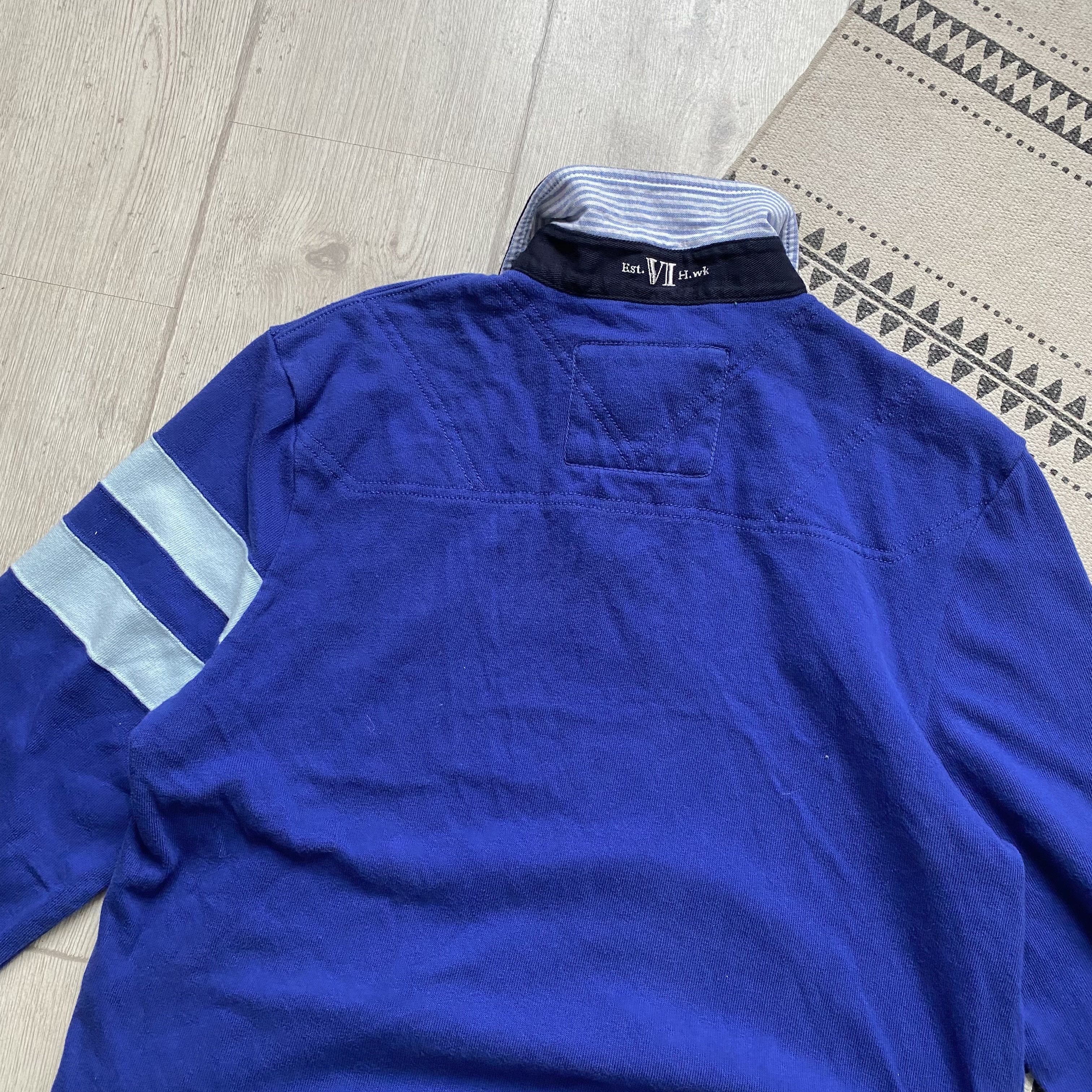 Polo Ralph Lauren 💙 Vintage Polo Ralph Lauren style Heavy Rugby shirt Y2K Size US M / EU 48-50 / 2 - 8 Thumbnail